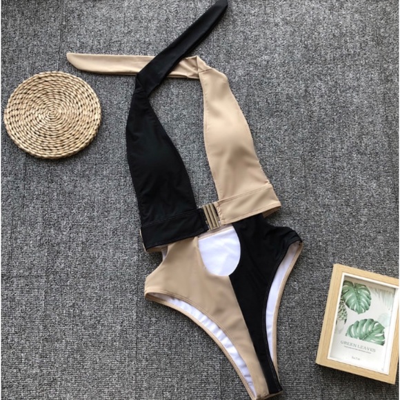 Sandflair Other - NWT Sandflair Halter Cutout Swimsuit